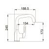 Смеситель для раковины Haiba хром (HB10825)
