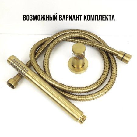 Держатель ручного душа Paini 53VZPJGS18RF6TGHT фиксированный, брашированное золото PVD