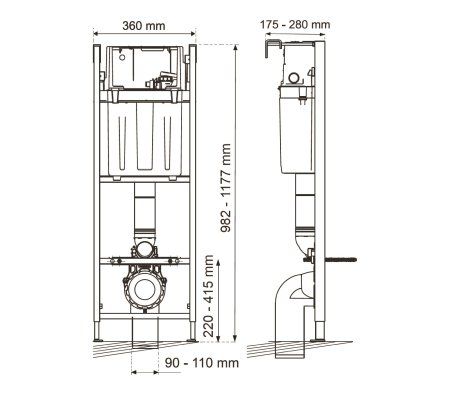 Инсталляция Wirquin Lineo Sunrise (55975002)