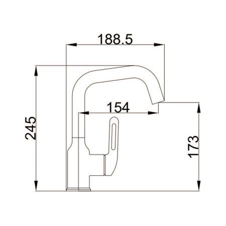 Смеситель для раковины Haiba хром (HB10825)
