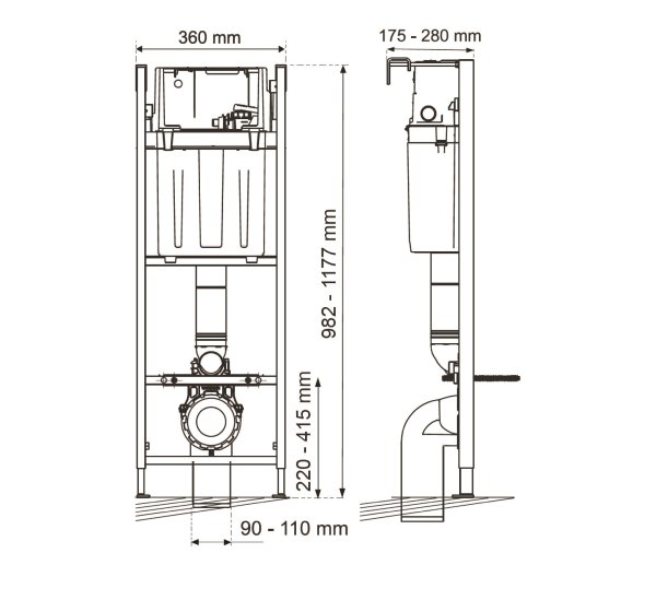 Инсталляция Wirquin Lineo Sunrise (55975002)