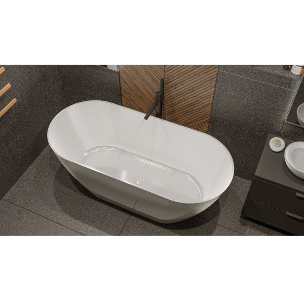 Ванна из искусственного камня Whitecross Coral A 0213.165075.100 165x75 белый глянцевый