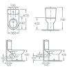 Унитаз-компакт Roca Access 34P23900Y косой выпуск