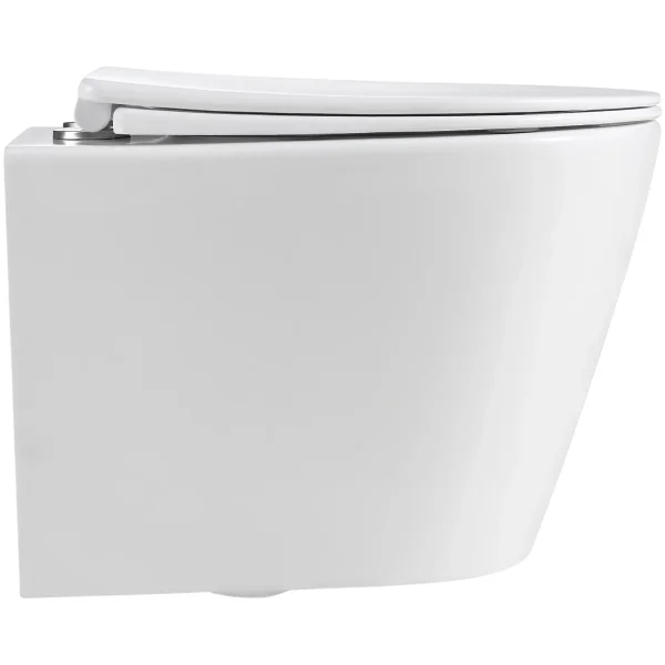 Унитаз подвесной Grossman GR-4477MSQ безободковый, торнадо, с сиденьем микролифт, белый матовый