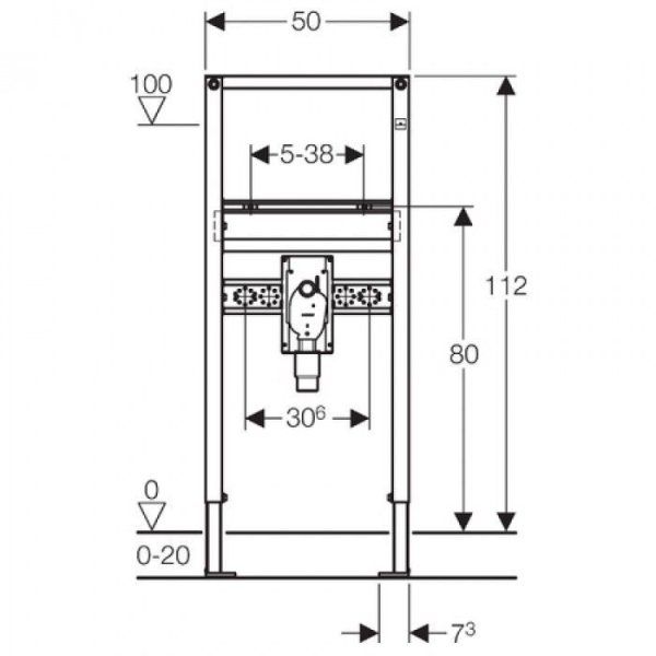 Система инсталляции Geberit Duofix 111.480.00.1 для раковин