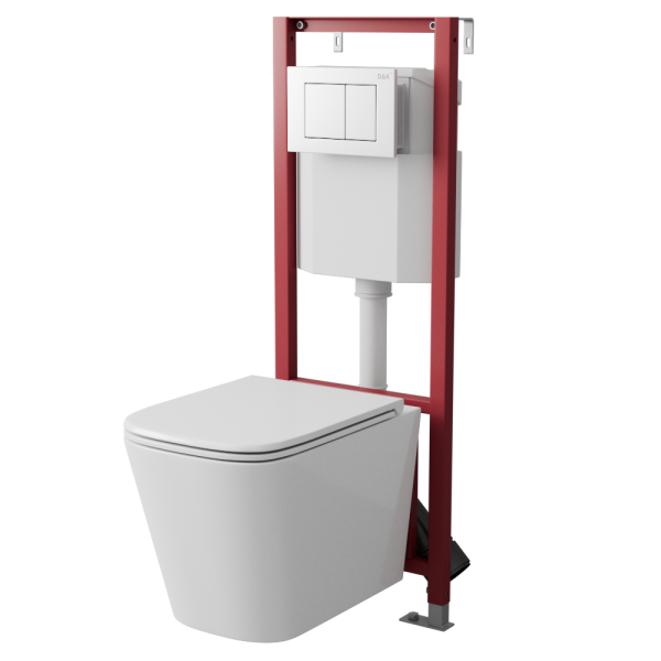 Инсталляция с белой клавишей DQ 400*165*1160мм (DI8640116)