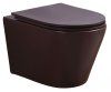 Унитаз подвесной Esbano Clavel безободковый, кофе матовый