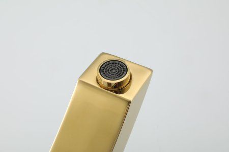 Смеситель для раковины высокий Gappo G1007-32, золото