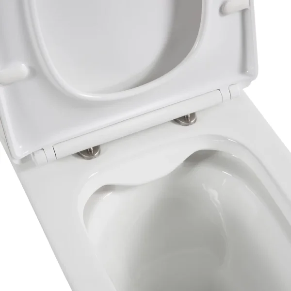 Унитаз напольный BelBagno Lounge BB045CPR/SC безободковый, без бачка, с сиденьем микролифт, белый