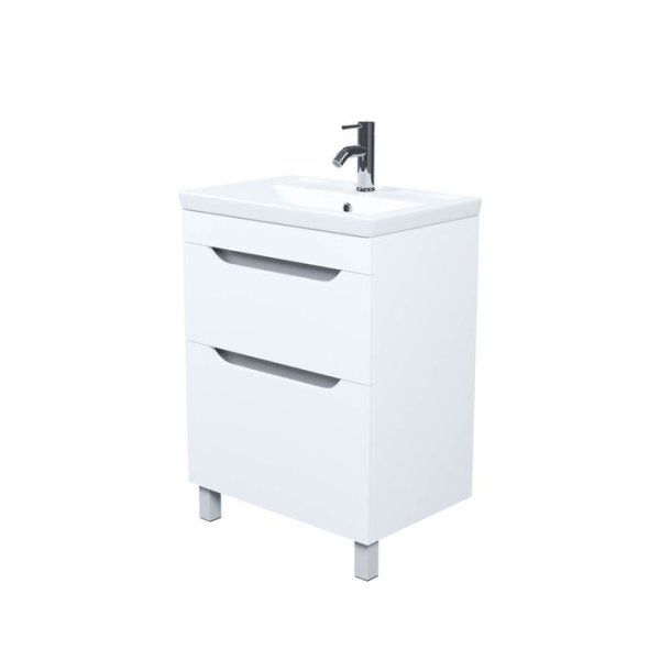 Тумба с умывальником, напольная, 60 см, белый, Sky, IDDIS, SKY60WFi95K подходит умыв. 4076000i28