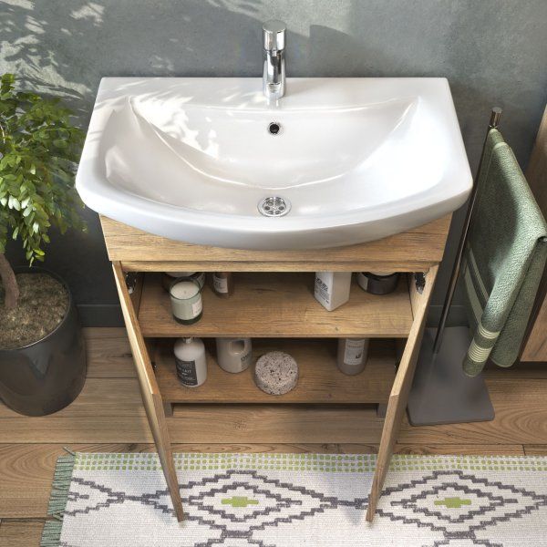 Тумба VIGO Wing под раковину Wing 700-2-0 (Балтика) дуб золотой (tn.WIN.BAL.70.2D дуб золотой)