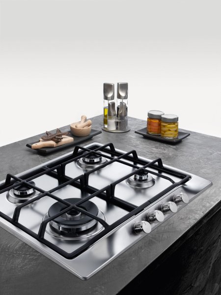 Газовая варочная поверхность FHTL 604 3G TC XS C, нержавеющая сталь Franke 106.0183.016