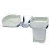 Стакан с мыльницей WasserKRAFT Wern K-2526 хром