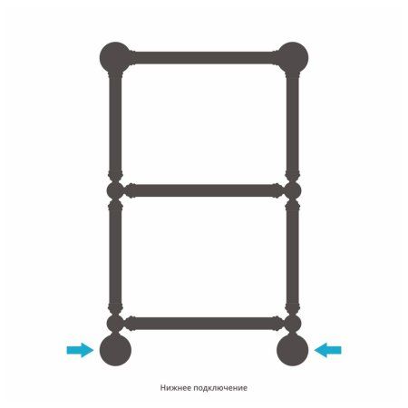 Полотенцесушитель водяной Сунержа Ренессанс 12-0280-6640 660x400 белый