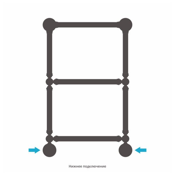 Полотенцесушитель водяной Сунержа Ренессанс 020-0280-6640 660x400 шампань
