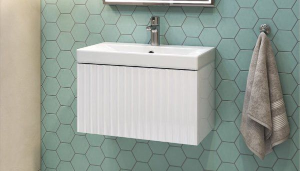 Тумба подвесная Velvex Compo 60.1Y, белый (tp.COM.9696.60.1Y белый глянец)