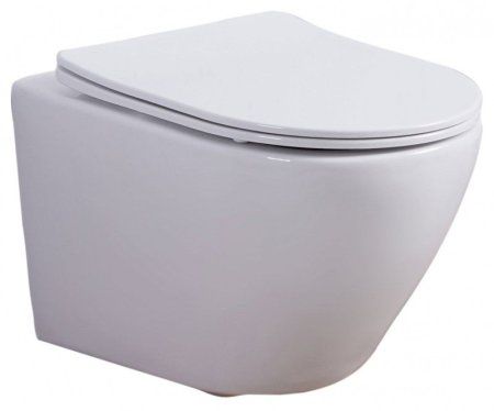 Унитаз подвесной Esbano Amapola безободковый, белый