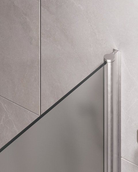 Шторка для ванны поворотная Timo TCM-80/02F-6 на монопетле 1400*800, стекло матовое 6 мм (T32)