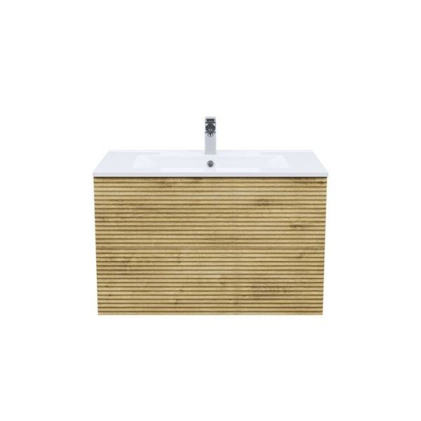 Тумба с умывальником, подвесная, 80 см, дуб светлый, Bild, IDDIS, BIRCL8NG0VRY0iEL95RYK