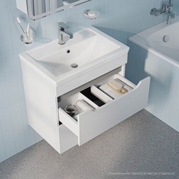 Тумба подвесная, 60 см, белый, Sky, IDDIS, SKY60W0i95 подходит умыв. 4076000i28