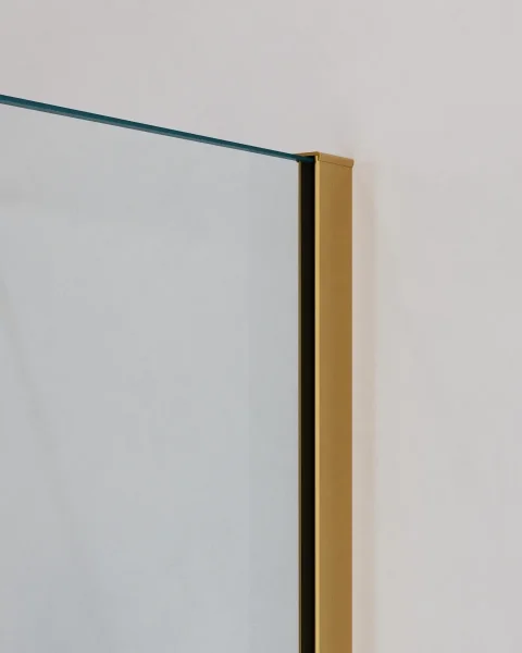 Душевой уголок Cezares Slider SLIDER-AH-2-80/90-90/100-C-BORO 90-100x80-90 см, профиль золотой матовый, стекло прозрачное