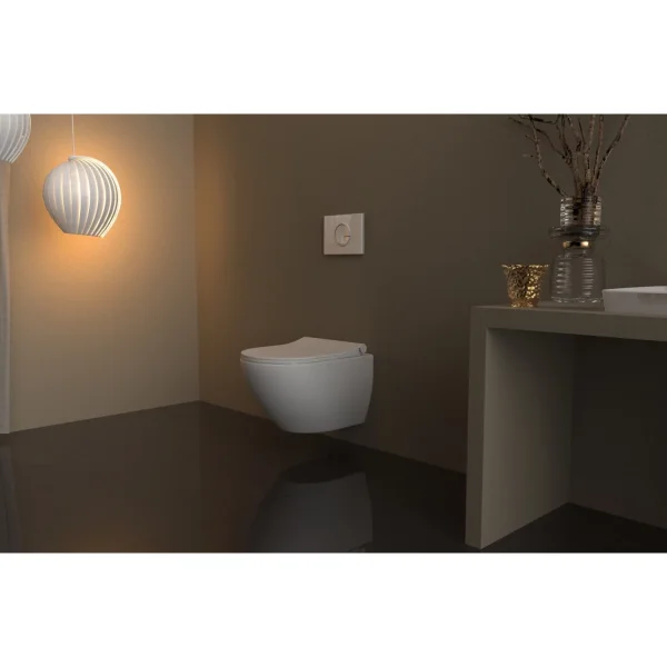 Кнопка смыва Berges Novum R1 040021 для инсталляции, белый глянец