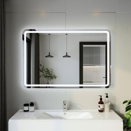 Зеркало Бриклаер Эстель-1 120 с подсветкой LED, на взмах руки