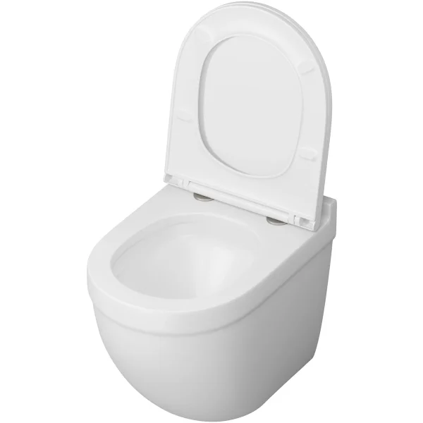 Унитаз подвесной Grossman GR-4483MSQ безободковый, торнадо, с сиденьем микролифт, белый матовый