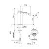 Смеситель для биде Webert ONE-B NB840102441, черный