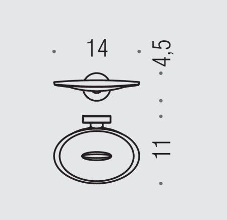 Мыльница Colombo Plus W4901.BM подвесная, белый матовый
