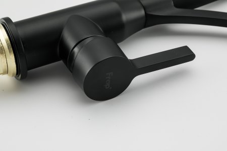 Смеситель для кухни с гибким изливом Frap F4552-6 черный