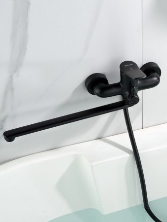 Смеситель для ванны Shevanik S4722H, Черный