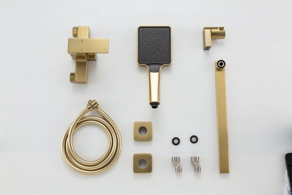 Смеситель для ванны Frap F2291-3, сатин золотой