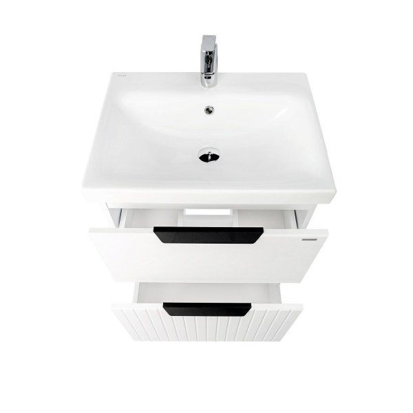 Тумба VIANT "Сицилия" MODUO 50 2 ящика белая 380x470x820 (VSIC50MDBEL-T2Y)