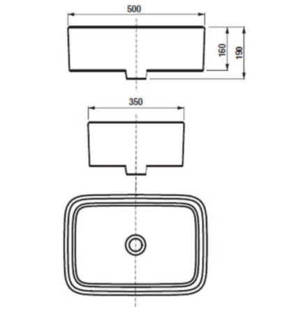 Мебельная раковина Aquaton Mila 732700B000 50*35