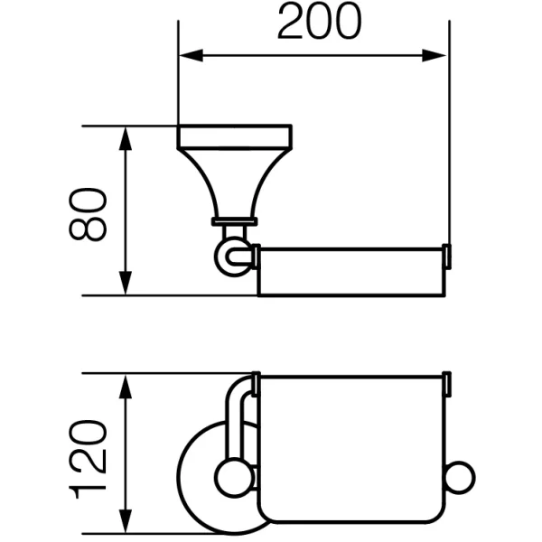 Держатель туалетной бумаги Veragio Gialetta Bronzo VR.GIL-6481.BR