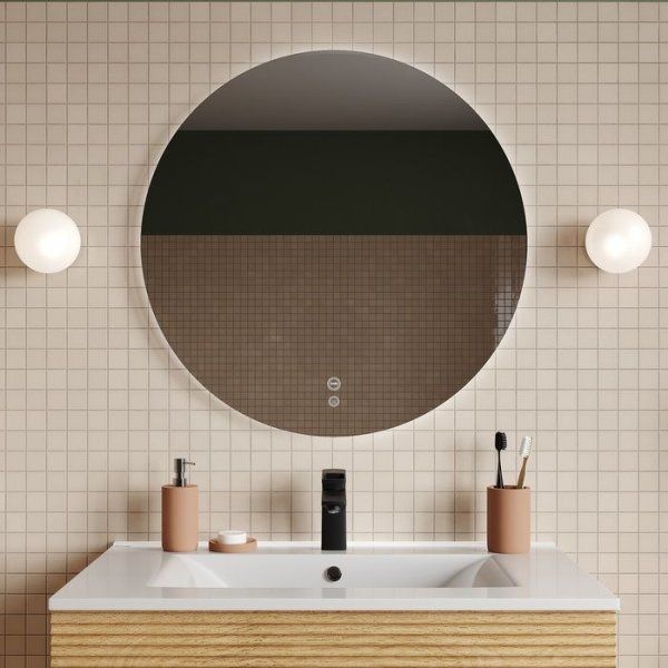 Зеркало с подсветкой и термообогревом, 80 см, Bild, IDDIS, BIIAL8NQ0TNV0iEH98ZE