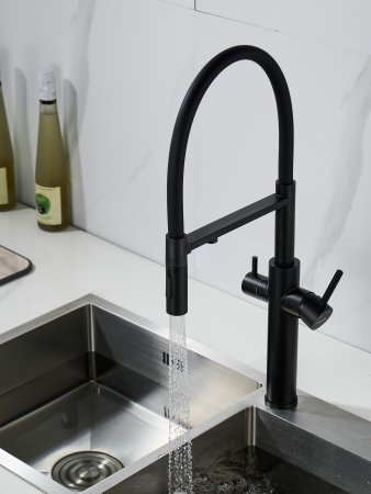 Смеситель для кухни Shevanik S478H, Черный