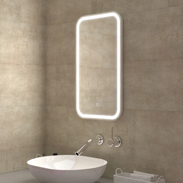 Зеркало MIXLINE "Мальта" 400*700 (ШВ) сенсорный выключатель, светодиодная подсветка (555675)