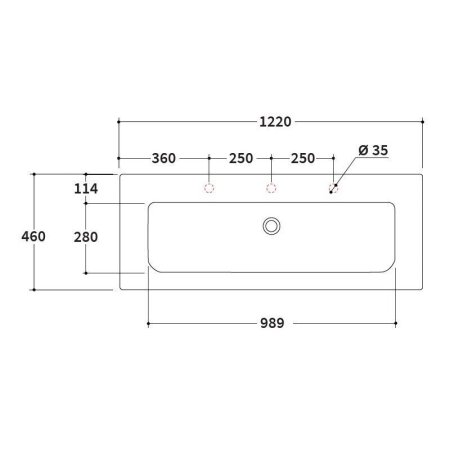 Мебельная раковина Berloni Bagno Way Block LAVSMRINCXR004 101 122 белый глянцевый