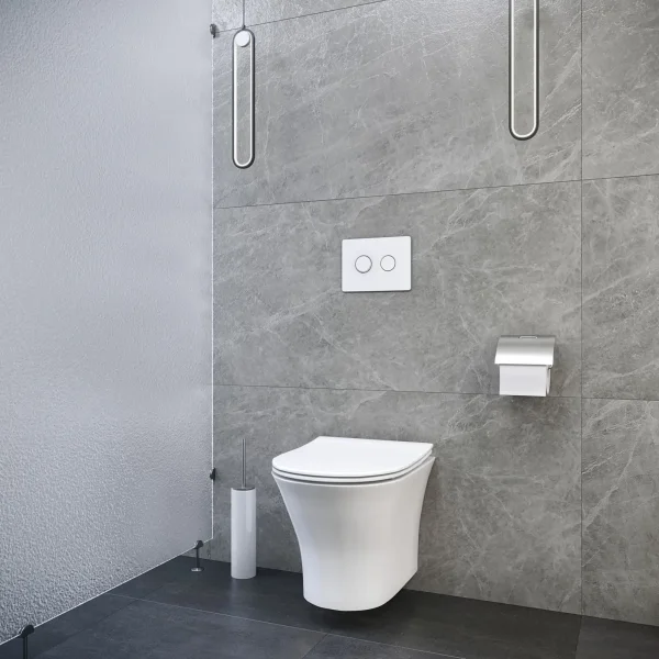 Унитаз подвесной Ceruttispa Bernina Aria CT7191 безободковый, с сиденьем микролифт, белый