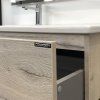 Тумба-умывальник COMFORTY "Мальме-90" дуб дымчатый с раковиной COMFORTY 9090EL
