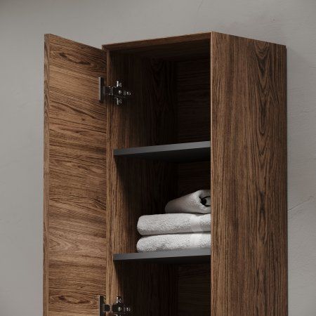 Шкаф-пенал подвесной  SANCOS Marmi 1.0/Marmi 2.0 350х300х1600 мм, цвет дуб чарльстон,  PMR35ECH