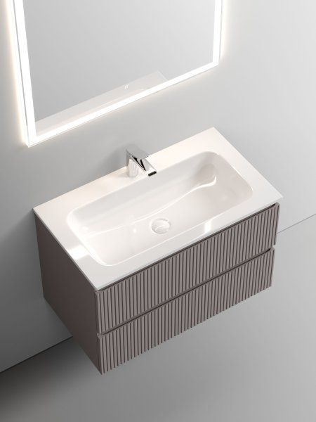 Тумба подвесная SANCOS Snob T 790х445х500, c двумя ящиками оснащенными доводчиками, Doha Soft, SNT80SM