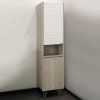 Шкаф-колонна COMFORTY "Клеон-40" белый/дуб дымчатый