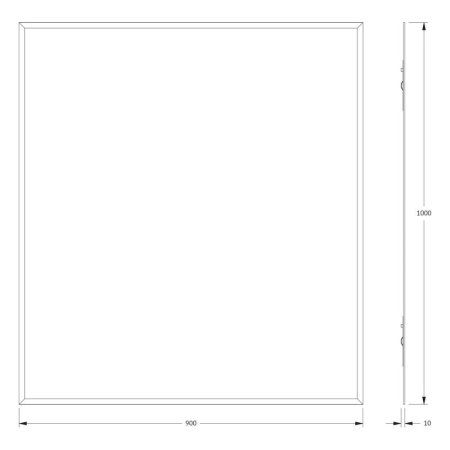 Зеркало Evoform Comfort BY 0935 90x100