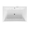 Акриловая ванна Excellent Crown WAEX.CRO19.SOFT.CR 190x120  с гидромассажем, белый/хром