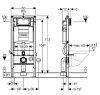 Система инсталляции Geberit Duofix UP320 111.300.00.5 для подвесного унитаза