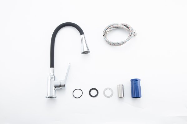 Смеситель для кухни Frap F4461-2 с гибким изливом, хром