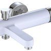 Смеситель для ванны и душа REA POLO WHITE CHROM белый/хром настенный, REA-B9943